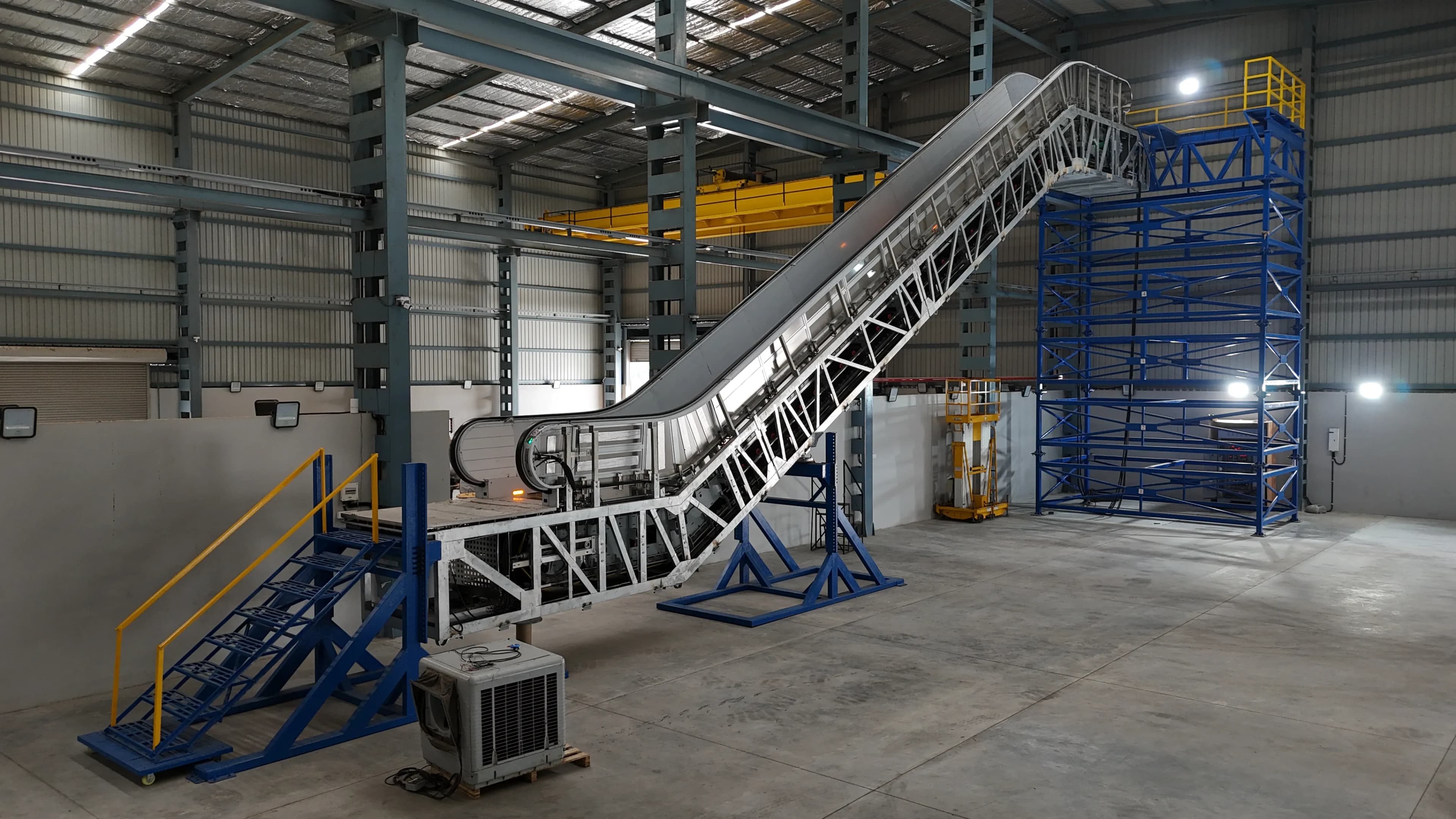 Heavy-duty truss under fabrication, Omega Ahmedabad facility