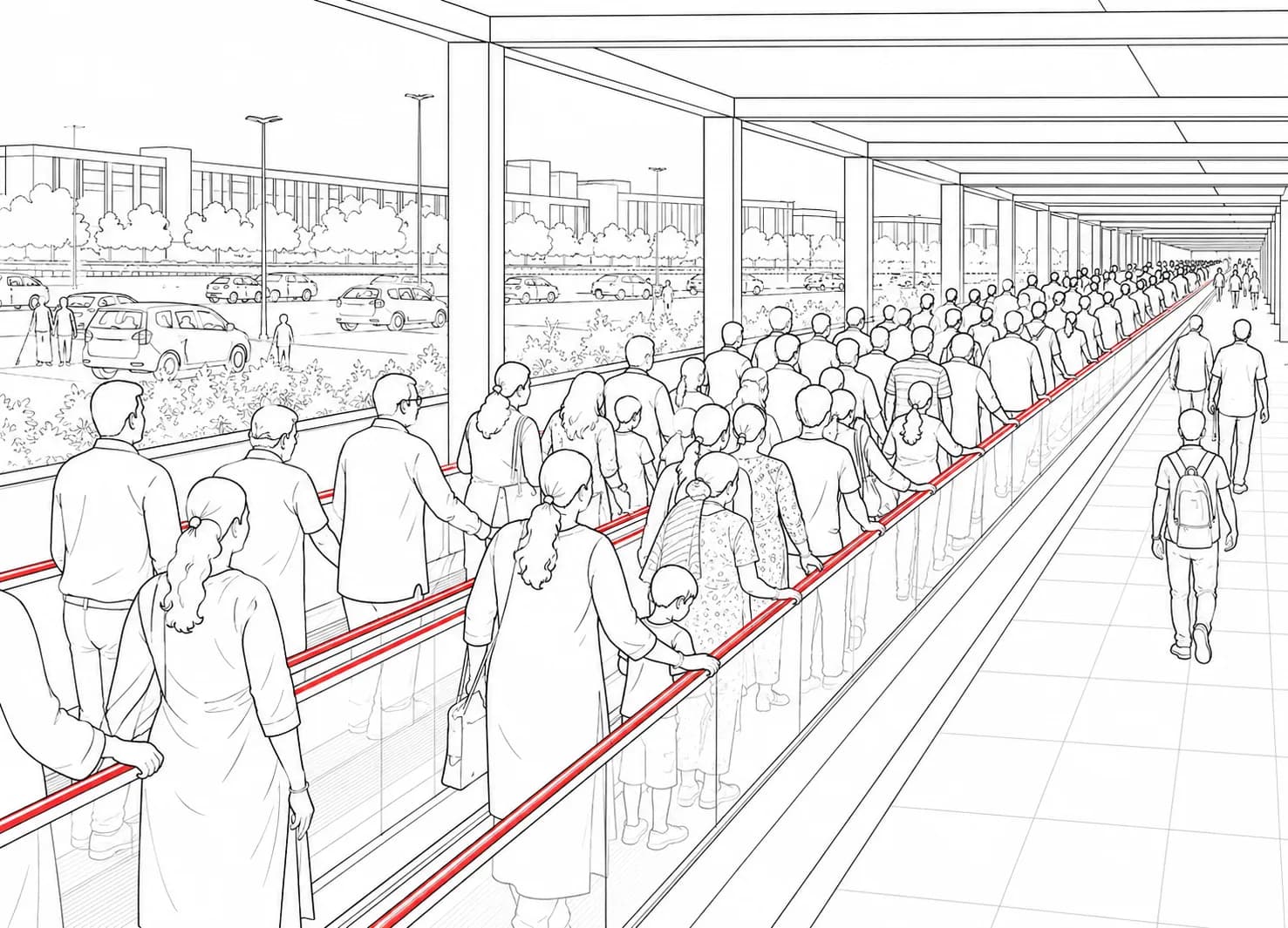 Crowded & high-footfall spaces