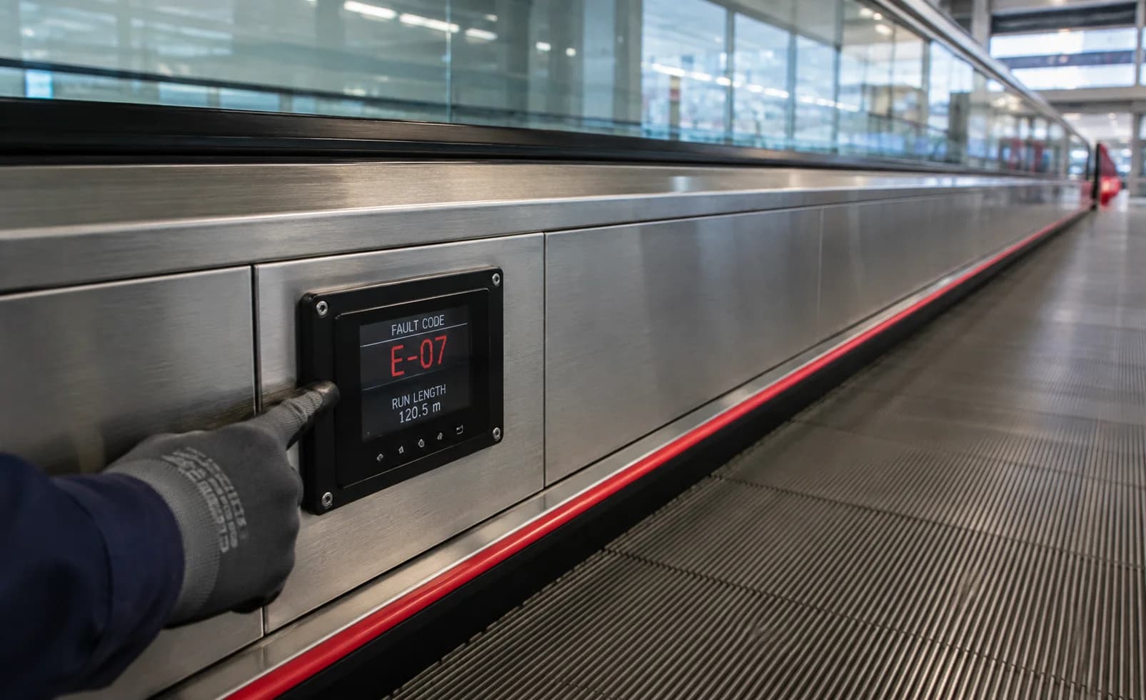 Fault display on skirting
