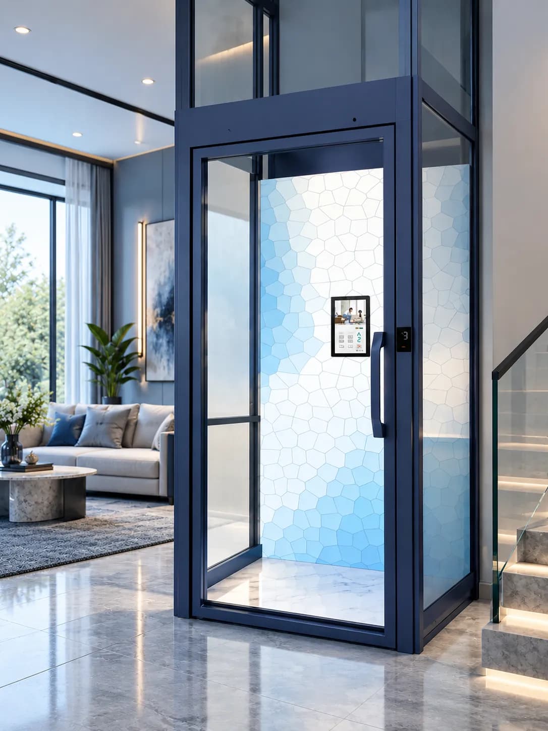 Aluminium Shaft MRL Lift