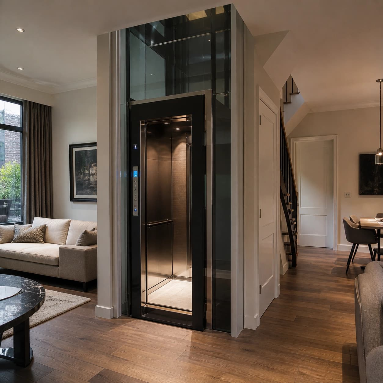 Aluminium Shaft MRL Lift 1